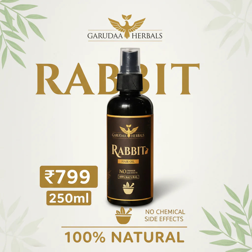 Rabbit Herbal Hair Oil – 100% Stronger, Healthier Growth